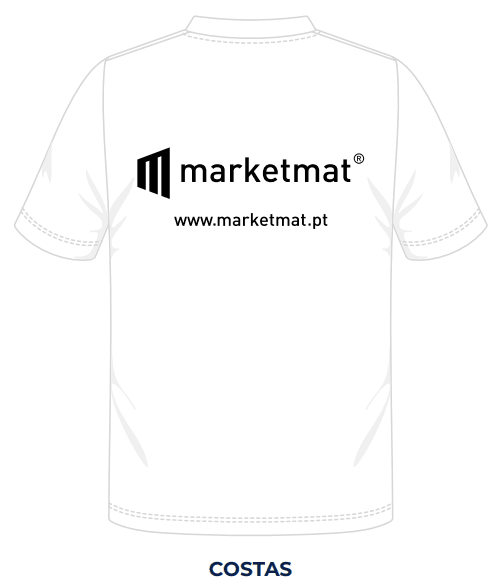T-SHIRT SPORTMAN EM 100% POLIESTER, MANGA CURTA, COM ESTAMPADO NA FRENTE LADO ESQUERDO E NAS COSTAS A 1 COR