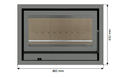 SOLZAIMA ARO 4 LADOS 4,4CM PARA RIALTO ECO 80 CINZA