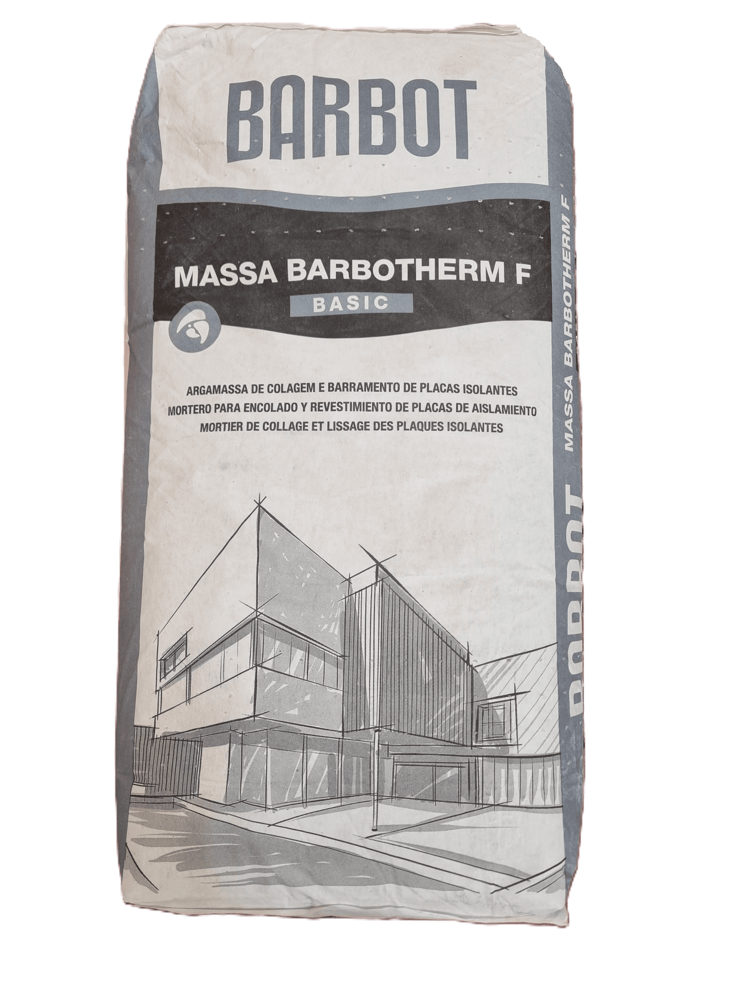 BARBOT MASSA BARBOTHERM F BASIC 25KG CINZA - PALETE