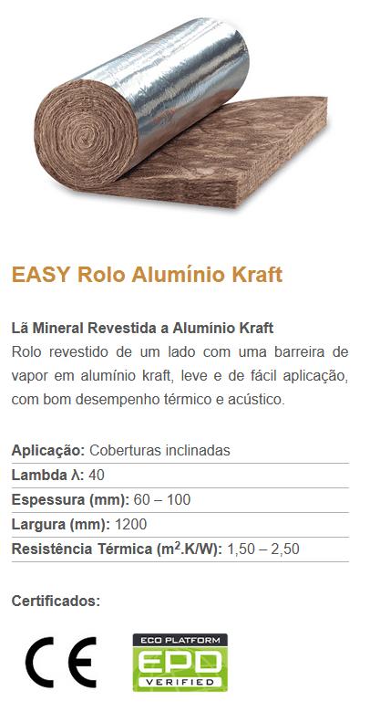 VOLCALIS LA MINERAL EASY EM ROLO ALU KRAFT