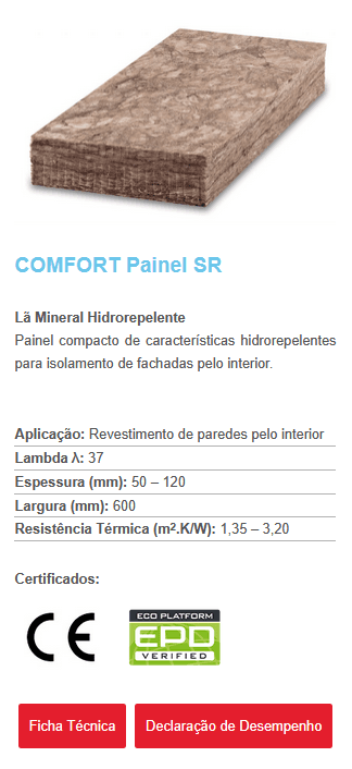 VOLCALIS LA MINERAL COMFORT EM PAINEL SR - PALETE