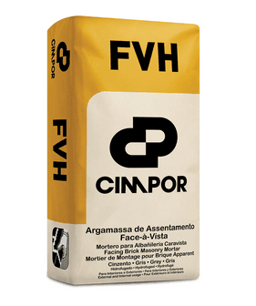 CIMPOR ARGAMASSA DE ASSENTAMENTO DE ALVENARIA FACE-Á-VISTA HIDROFUGADA FVH 25KG