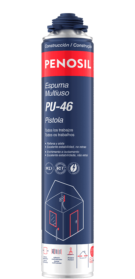 PENOSIL ESPUMA MULTIUSO PU-46P PISTOLA 750ML AMARELA CLARO