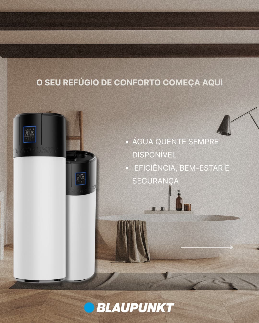 BLAUPUNKT BOMBA DE CALOR AQS THERMAPLUS 100L - BLP THERMA+100L