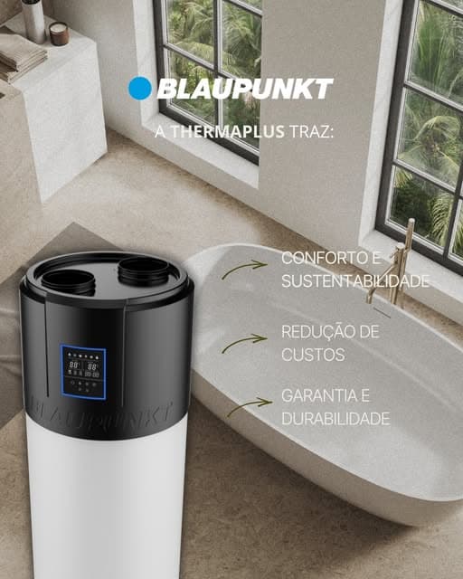 BLAUPUNKT BOMBA DE CALOR AQS THERMAPLUS 300L - BLP THERMA+300L